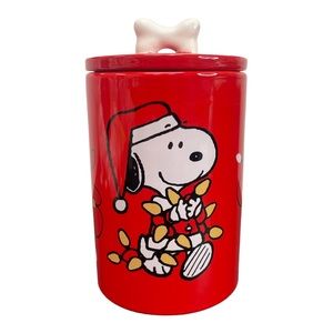 Peanuts Snoopy Christmas Treats Canister